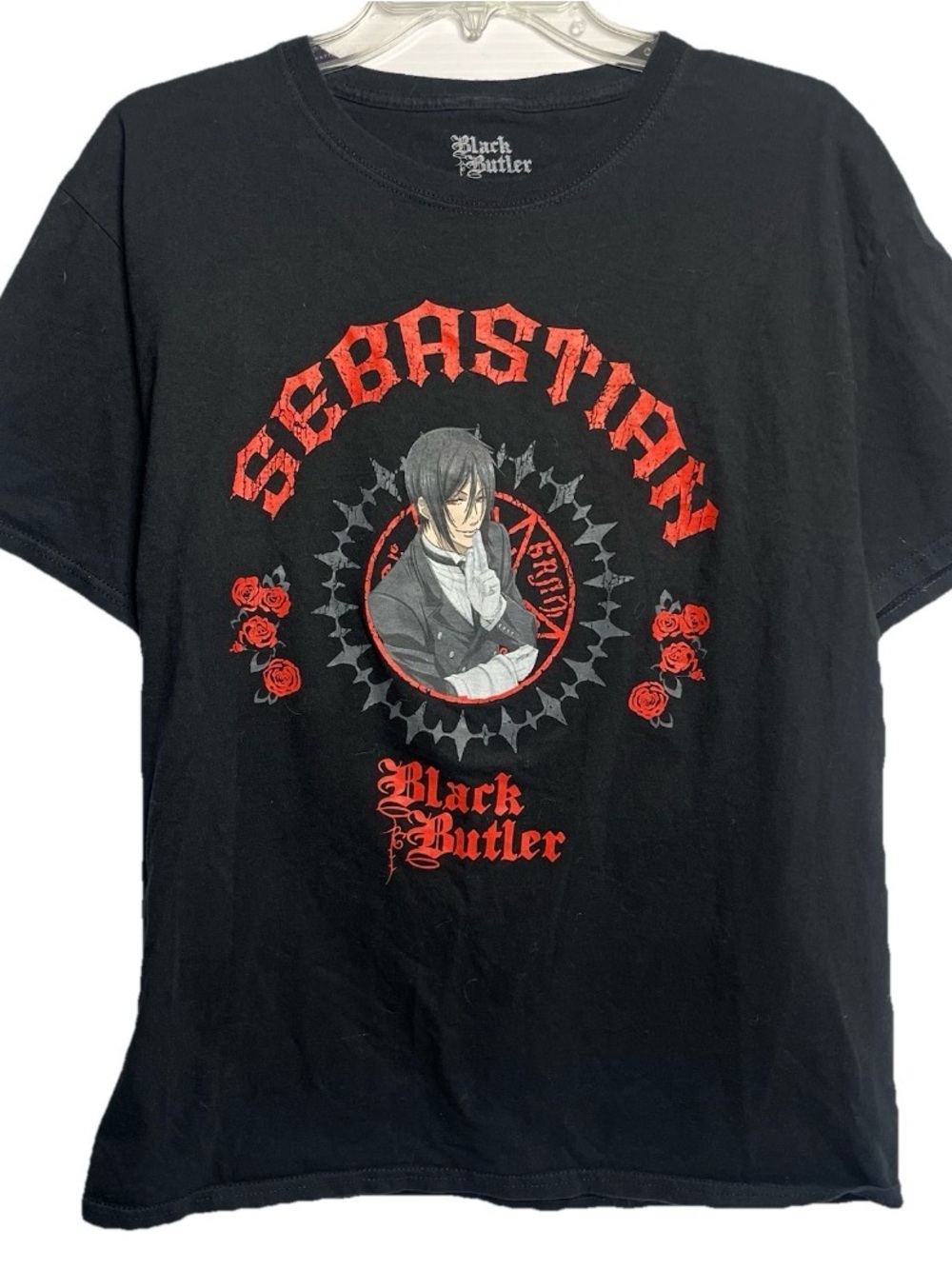 Black Butler Sebastian T-Shirt Graphic Size Large